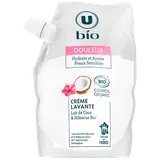 Crème lavante douceur lait de coco et hibiscus recharge500ml