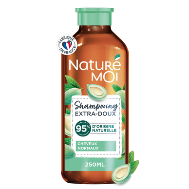 Shampooing extra doux NATURE MOI, flacon de 250ml