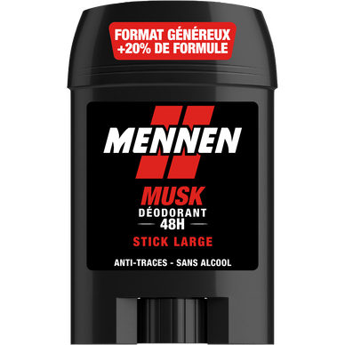 Déodorant homme musk efficacité 48h MENNEN - stick 60ml