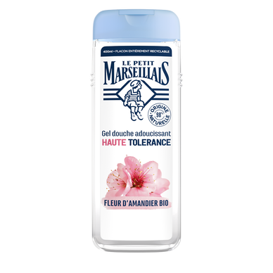 Gel douche fleur d'amandier bio adoucissant haute tolérance LE PETIT MARSEILLAIS 400ml