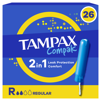 Tampon avec applicateur TAMPAS Compak Régulierx26