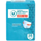 Culottes incontinence pour adulte absorption maximale - taille L -, x10