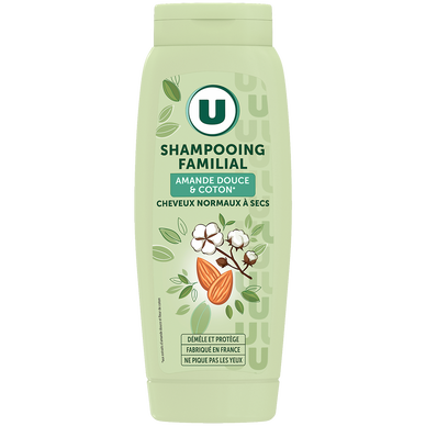 Shampooing Cheveux normaux à secs, amande douce & coton  - 500ml