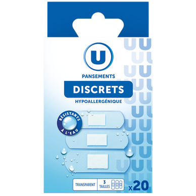 Pansements discrets 3 tailles  x20