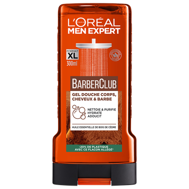 Gel douche barber club visage et corps MEN EXPERT - flacon 300ml