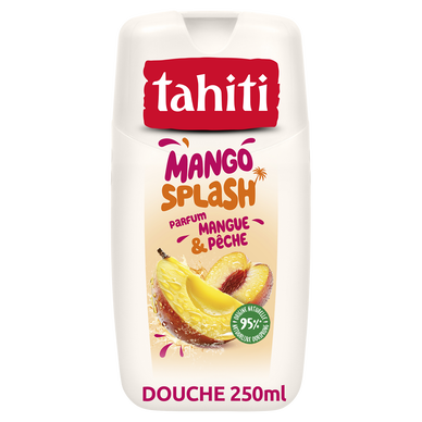 Gel douche TAHITI mango splash mangue/pêche 250ml