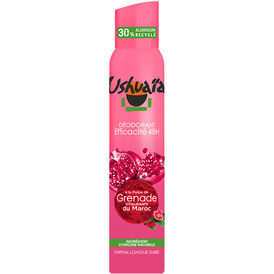 Déodorant grenade des açores efficacité 24h USHUAÏA - spray 200 ml