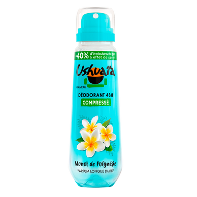 Déodorant femme monoï efficacité 48h USHUAÏA - spray 100ml