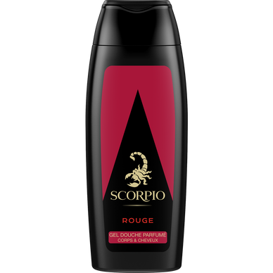 Gel douche Rouge SCORPIO, flacon de 250ml