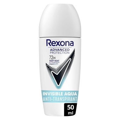 Déodorant bille REXONA invisible aqua 72h 50ml