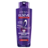 Shampoing violet déjaunisseur cheveux colorés ELSEVE - flacon 200ml