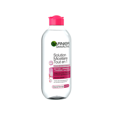 Solution micellaire peaux sèches et sensibles GARNIER - flacon 400ml