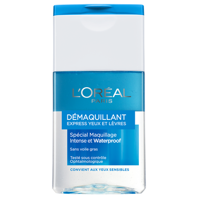 Démaquillant waterproof peaux sensibles L'ORÉAL PARIS - flacon 125ml