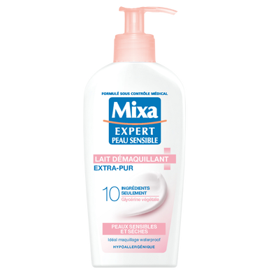 Démaquillant anti-dessèchement waterproof MIXA - flacon 200 ml