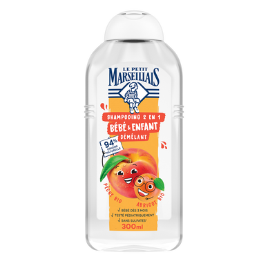 Shampooing enfant Pêche/Abricot LE PETIT MARSEILLAIS 300mL