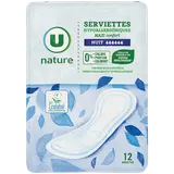 Serviettes hygiéniques maxi nuit - x12