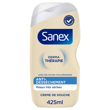 Gel douche SANEX Derma Thérapie anti-dessèchement Peaux très sèches 425ml