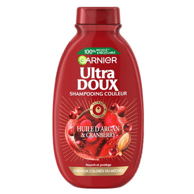 Shampooing nourrissant à l'huile d'argan et cranberry ULTRA DOUX - 300ml