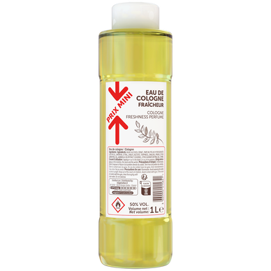 Eau de cologne fraîche PRIX MINI - flacon 1L