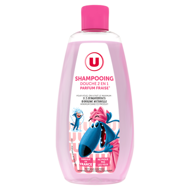 Shampooing douche enfant 2+1 Parfum Lait Fraise - Flacon 250ml