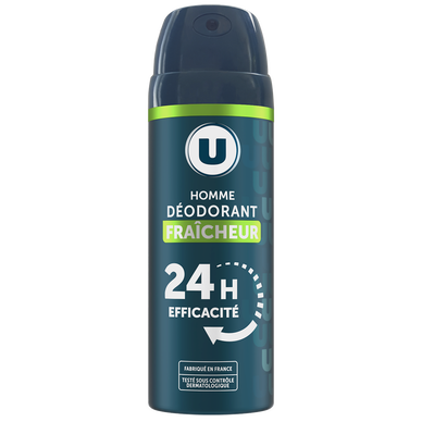 Déodorant homme fraîcheur 24h, atomiseur 200ml