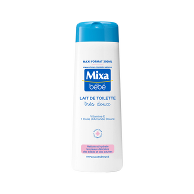 Lait de toilette très doux peaux délicates MIXA BÉBÉ - flacon 300ml