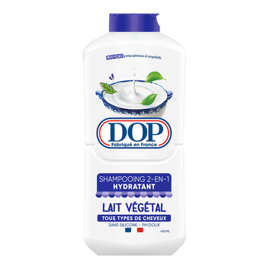 Shampooing 2 en 1 hydratant lait végétal sans silicone ph doux DOP - 480ml