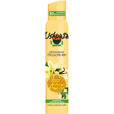 Déodorant femme aérosol vanille apaise USHUAIA 200ml