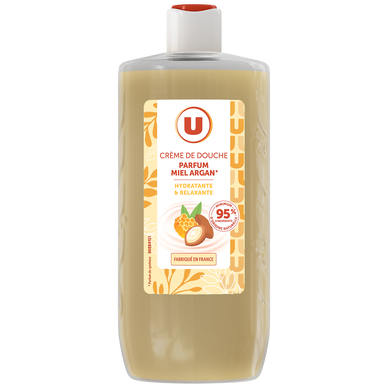 Crème de douche miel & argan, flacon 250ml