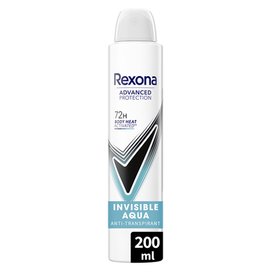 Déodorant femme invisible aqua spray anti-transpirant 72h REXONA spray200ml