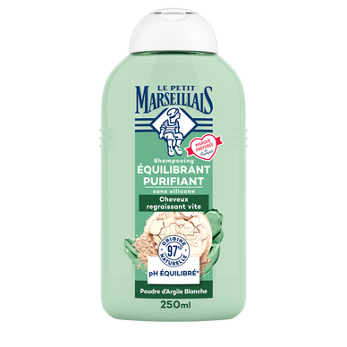 Shampooing purifiant fraicheur infusion thym & argile bio LE PETIT MARSEILLAIS, 250ml
