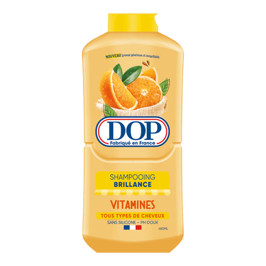 Shampoing brillance vitamines sans silicone ph doux DOP - flacon 480ml