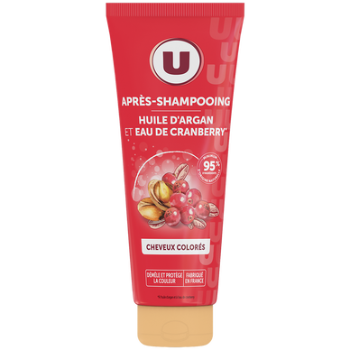 Après-shampooing Cheveux colorés, huile argan & eau de cranberry - 200ml