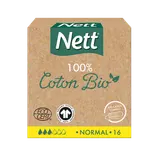 Tampons bio avec applicateur normal NETT, boîte de 16