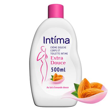 Crème Douche Intime 2 En 1 Extra Douce Lait D'Amande - INTIMA - 500ml