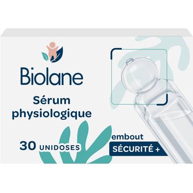 Sérum physiologique embout sécurité, BIOLANE, unidoses de 30x5ml