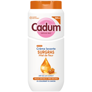 Crème lavante CADUM surgras Miel de fleur 500mL