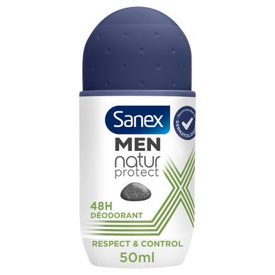 Déodorant bille Homme men respect & control SANEX, Bille 50ml