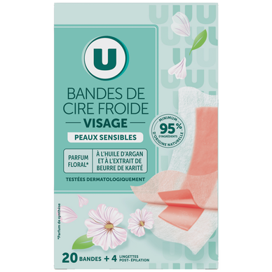 Bande de cire froide visage, x20