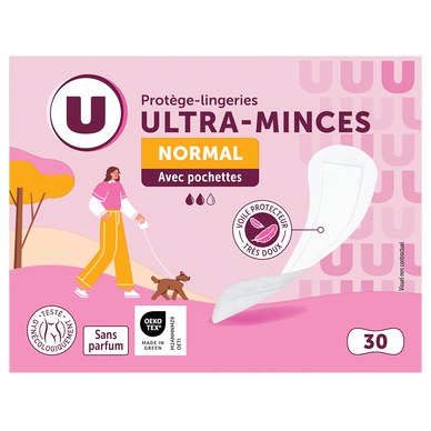 Protège-lingerie ultra-minces pliés  x30