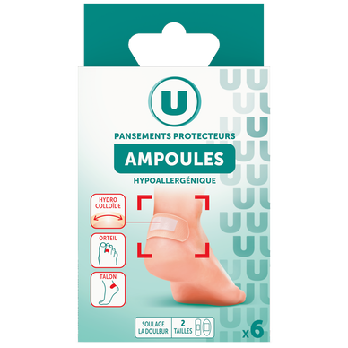 Pansements protecteurs spécial anti-ampoules  x6