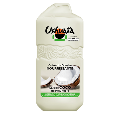 Crème douche nourrissante de coco polynésie USHUAÏA - flacon 280ml