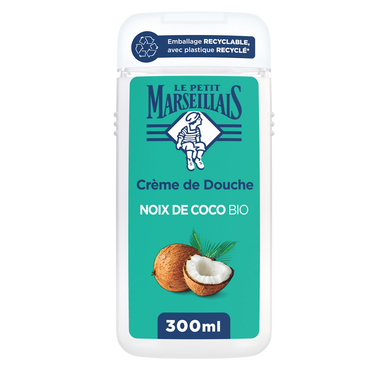 Crème de douche extra douce LE PETIT MARSEILLAIS noix de coco bio 300m