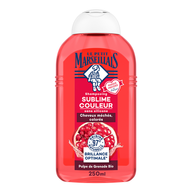 Shampooing sublime couleur infusion coquelicot grenade bio LE PETIT MARSEILLAIS, 250ml
