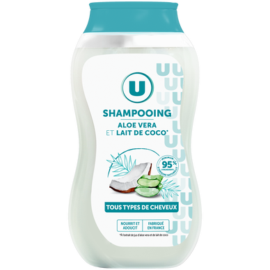 Shampooing Tous types de cheveux, lait de coco & aloe vera - 250ml