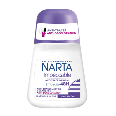 Déodorant femme efficacité 48h anti-traces NARTA - bille 50ml