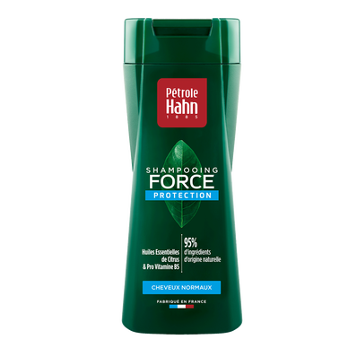 Shampooing Force Original Bleu pour cheveux normaux PETROLE HAHN, flacon de 250ml