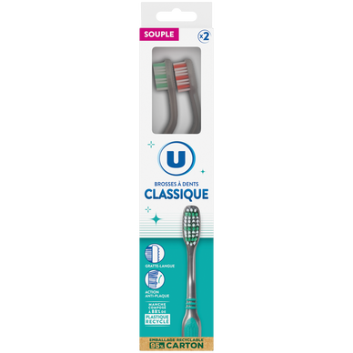 Brosse à Dent classique souple x2