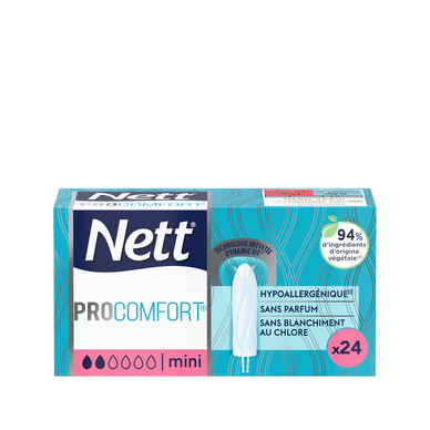 Tampons digitaux sans applicateur pro confort mini NETT, x24