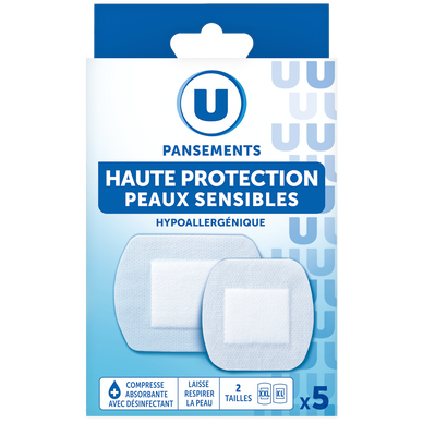 Pansements spécial peau sensible xl-xxl  x5